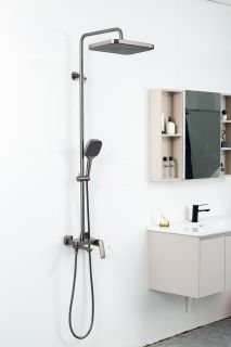 Душевая стойка Gappo G2428-9 оружейная сталь